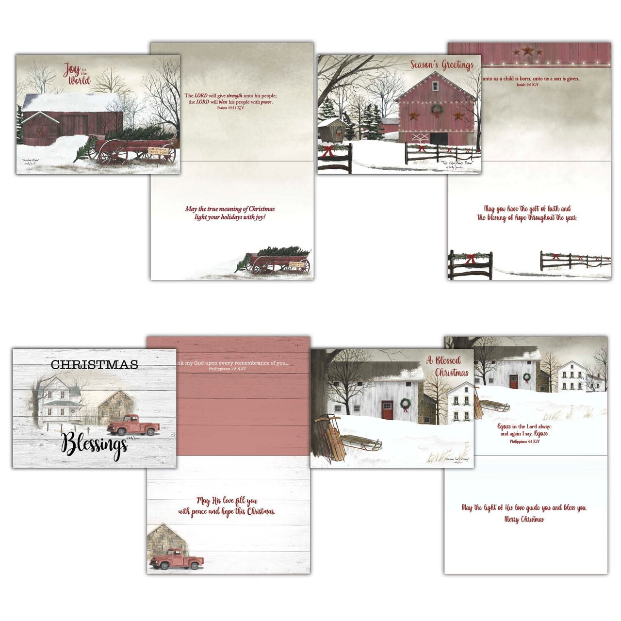 Boxed Christmas Cards -Christmas Time, KJV 12 Cards and Envelopes